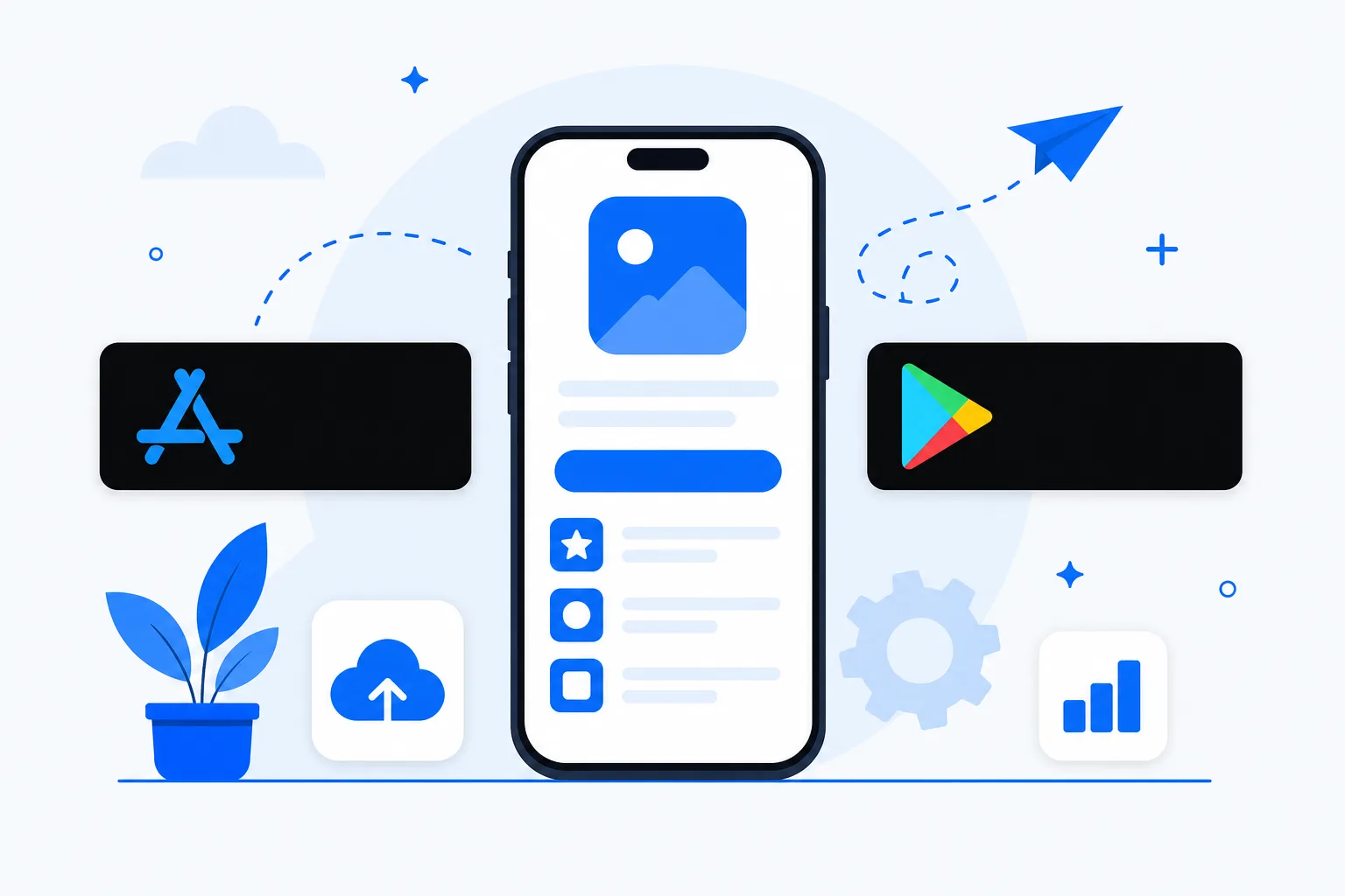 Publication d'application mobile sur App Store et Google Play pour une entreprise du Pays d'Aix